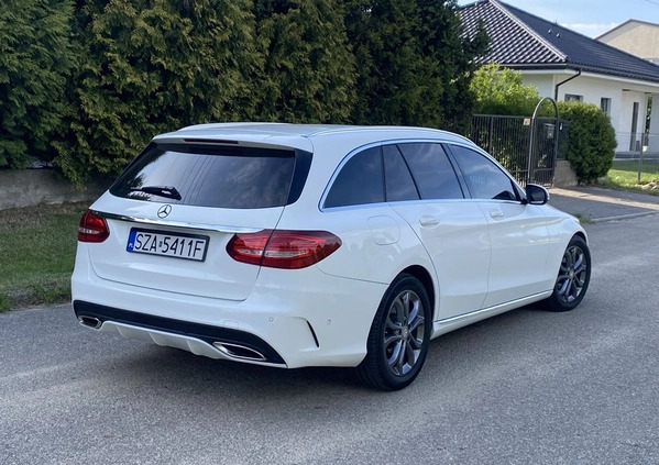 Mercedes-Benz Klasa C cena 67900 przebieg: 186000, rok produkcji 2015 z Poręba małe 352